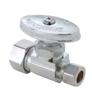 STR STOP 3/8 X 3/8 COMP LEAD FREE