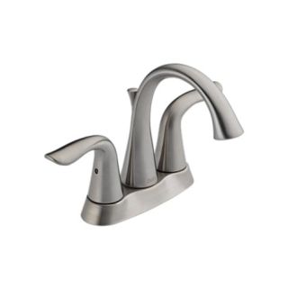 LAV FAUCET 2HDL LAHARA SS 3Hole 4" In