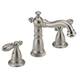 ! VICTORIAN LAV FAUCET WIDESPREAD STAINL