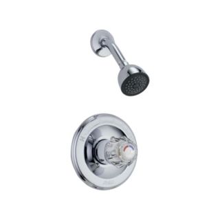 ACRYLIC HDL SHOWER TRIM W/CART