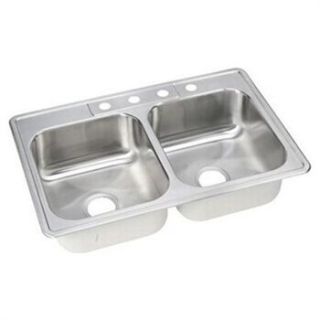 33X22 DBK BWK 8" DEEP 20 GA SATIN FIN