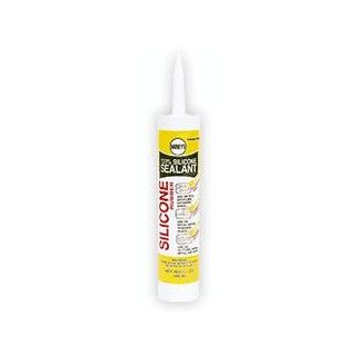 WHITE SILICONE CAULK 10.8oz