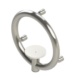 INVISIA SOAP DISH GRAB BAR BRUSHED STAIN