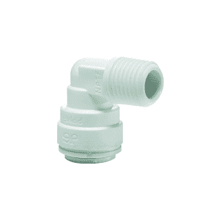 Polypropylene Fixed Elbow 1/4 x 3/8 NPTF