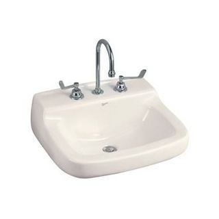 WALL HUNG LAV SINK 20X18 4" CENTER WH