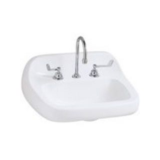 WALL HUNG LAV SINK 20X18 4" CENTER WH