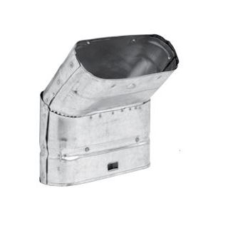 B VENT OVAL 45 DEG ELL 4"