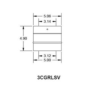 CORGARD 3" VERTICAL VENT RINNAI