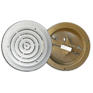 CEILING DIFFUSER DAMPER 12 IN ROUND