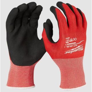 CUT LEVEL 1 NITRILE DIPPED GLOVES - LARG